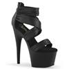 Pleaser - ADORE720 Ankle strap sandal - Black Product image